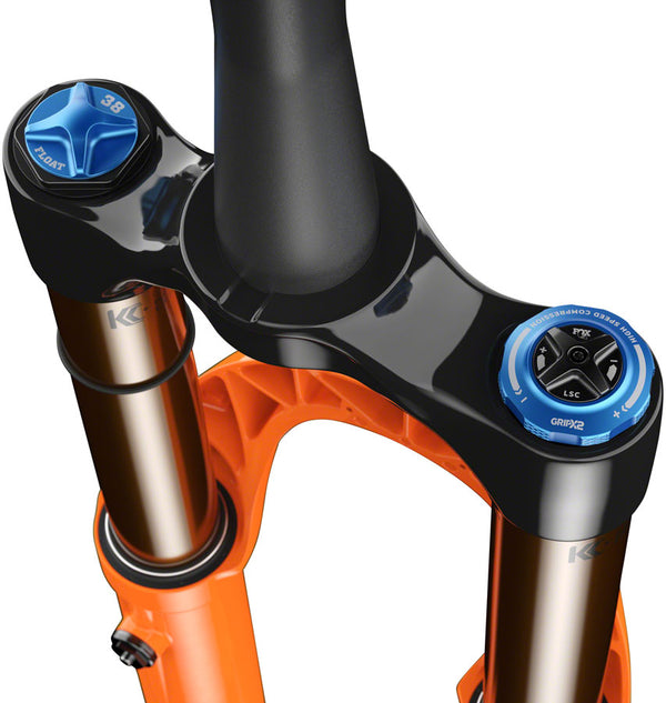 FOX 38 Factory Suspension Fork - 29" 170 mm 15 x 110 mm Kabolt-X 44mm Offset GRIP X2 Damper 58HT Shiny Orange