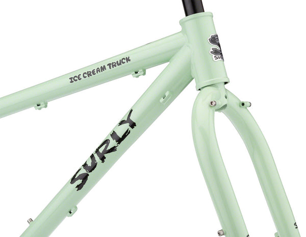 FM0238 Surly Ice Cream Truck Fat Bike Frameset - 26" Steel Buttermint Green Small