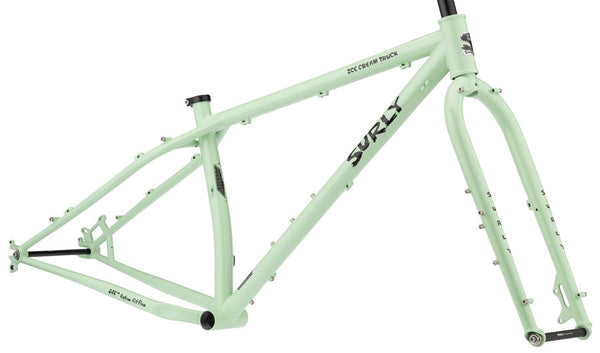 FM0238 Surly Ice Cream Truck Fat Bike Frameset - 26" Steel Buttermint Green Small