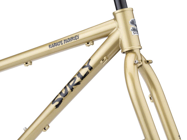 Surly Karate Monkey Frameset - 27.5" Steel Fool's Gold X-Small