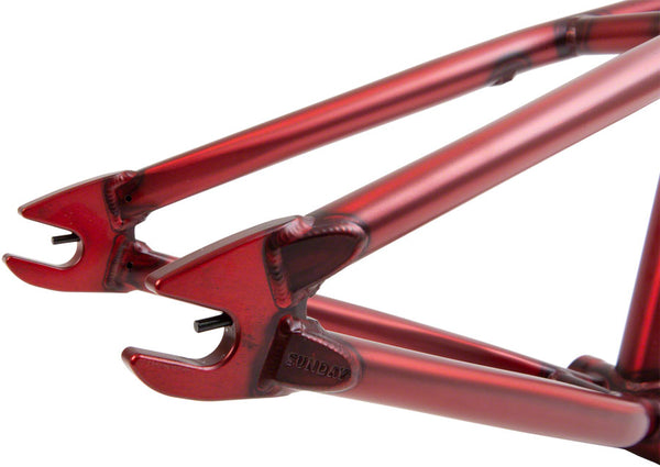 Sunday Darkwave BMX Frame - 21" TT Matte Translucent Red