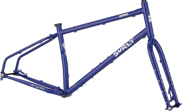 Surly  Grappler Frameset - 27.5 Steel Subterranean Homesick Blue X-Small