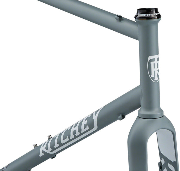 Ritchey Outback Frameset - 700c/650b Steel Granite and Snow X-Large