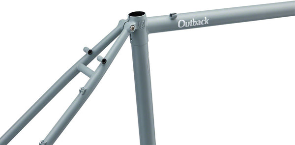 Ritchey Outback Frameset - 700c/650b Steel Granite and Snow X-Large