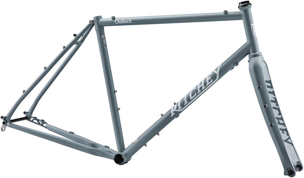 Ritchey Outback Frameset - 700c/650b Steel Granite and Snow X-Large