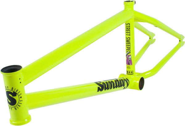 Sunday Street Sweeper BMX Frame - 20.5" TT Flourescent Yellow