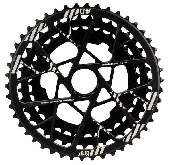 e*thirteen replacement Aluminum Cogs TRS Plus 11-Speed Cassette 33-46t BLK