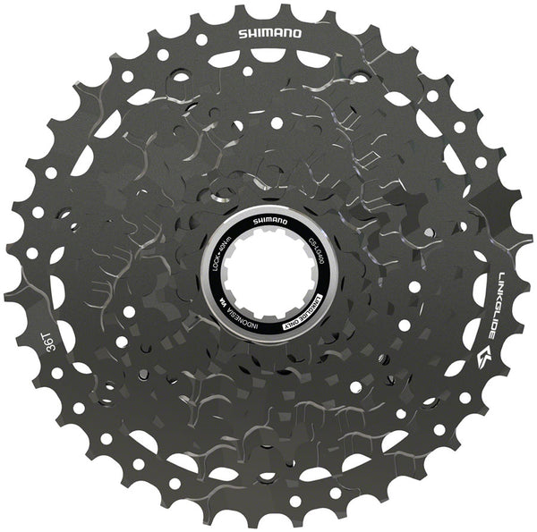 Shimano CUES  CS-LG400-9 Cassette - 9-Speed 11-36t LINKGLIDE Black