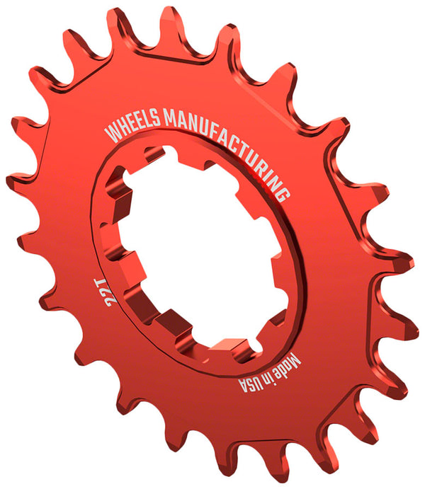 Wheels Manufacturing SOLO-SPEED Cog - 22t Fits SOLO-SPLINE SOLO-XD kits Red
