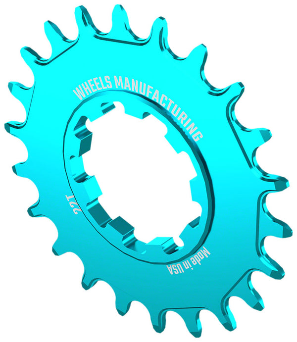 Wheels Manufacturing SOLO-SPEED Cog - 22t Fits SOLO-SPLINE SOLO-XD kits Teal