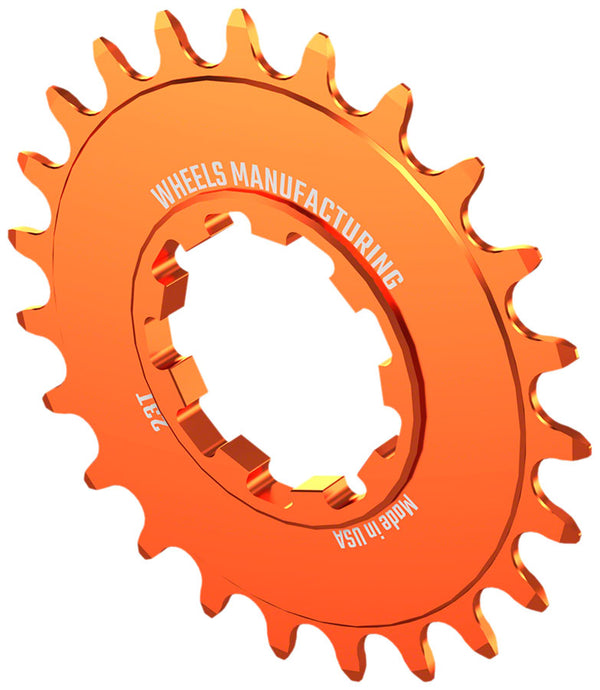 Wheels Manufacturing SOLO-SPEED Cog - 23t Fits SOLO-SPLINE SOLO-XD kits Orange