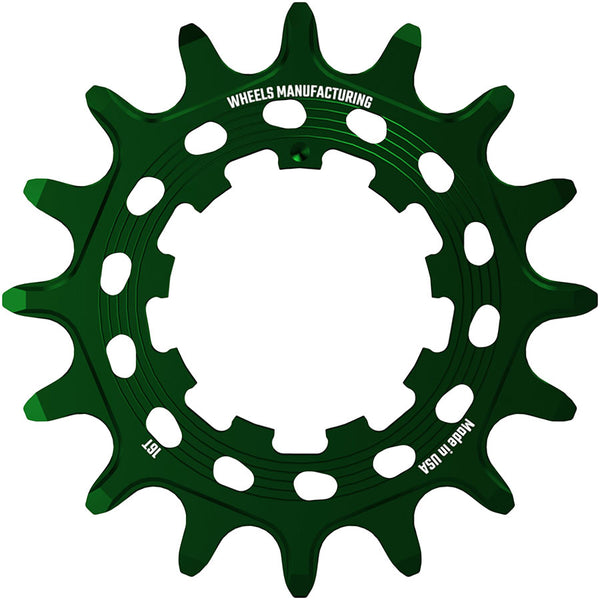 Wheels Manufacturing SOLO HG Cog - 16t Fits SOLO-HG Kits Green