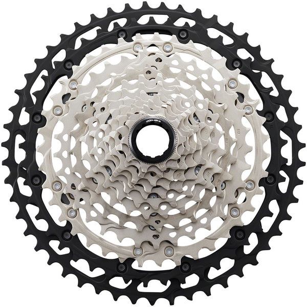 Shimano XT CS-M8100 Cassette - 12-Speed 10-51t Silver/Black Micro Spline