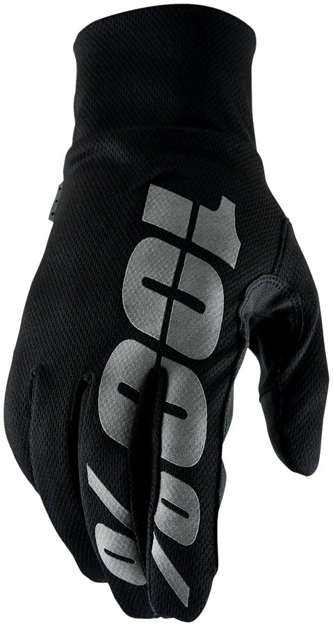 100% Hydromatic Gloves - Black Full Finger Medium