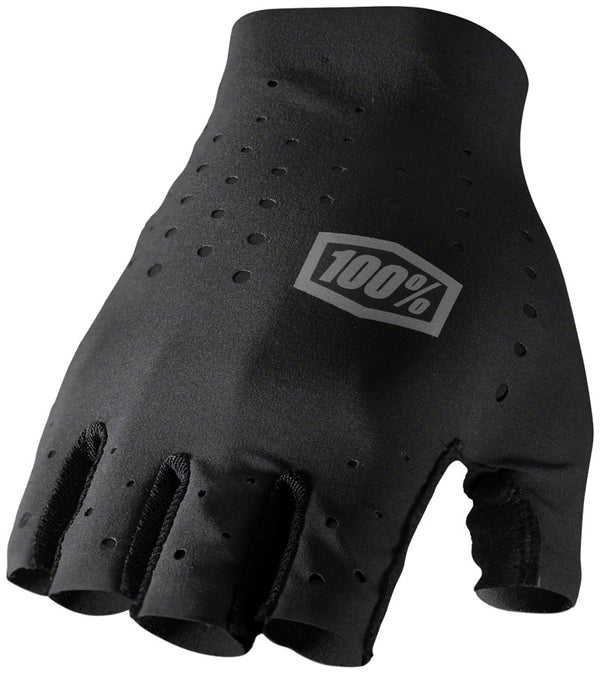 100% Sling Gloves - Black Short Finger Large