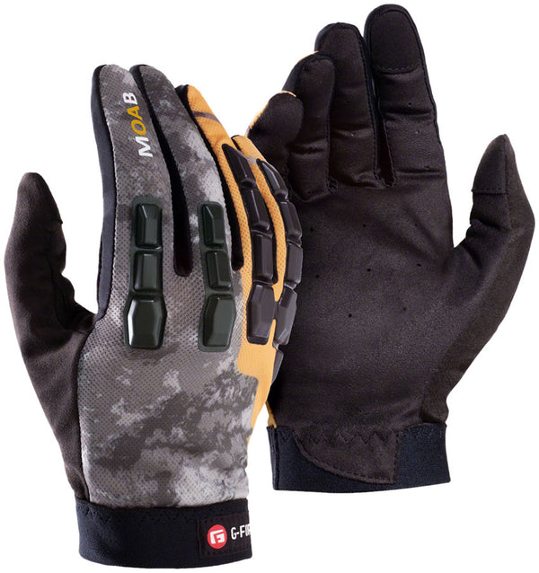 G-Form Moab Trail Gloves - Black/Orange Full Finger Small