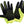 100% Geomatic Gloves - Flourescent Yellow Full Finger Mens Medium