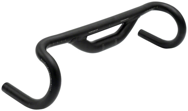 Redshift Sports Top Shelf Low Flare Road Drop Handlebar - Aluminum 31.8mm 50cm 50mm Rise BLK