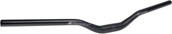 Full Speed Ahead Gradient Alloy Riser Handlebar - Aluminum 31.8mm Clamp 40mm Rise 800mm BLK
