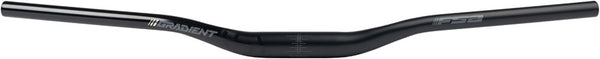 Full Speed Ahead Gradient Alloy Riser Handlebar - Aluminum 35mm Clamp 25mm Rise 800mm BLK
