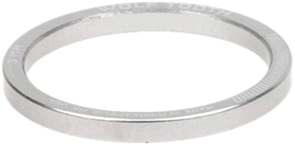 Wolf Tooth Precision Headset Spacer - 3mm Raw Silver 1 pc.