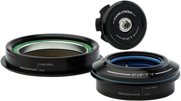 Cane Creek 50 Headset - ZS44/28.6/H8 Upper | ZS56/40 Lower Tapered Black