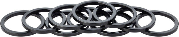 Problem Solvers Headset Stack Spacer - 28.6 3mm Aluminum Black Bag of 10