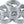 Problem Solvers Headset Stack Spacer - 28.6 10mm Aluminum Silver Bag of 10