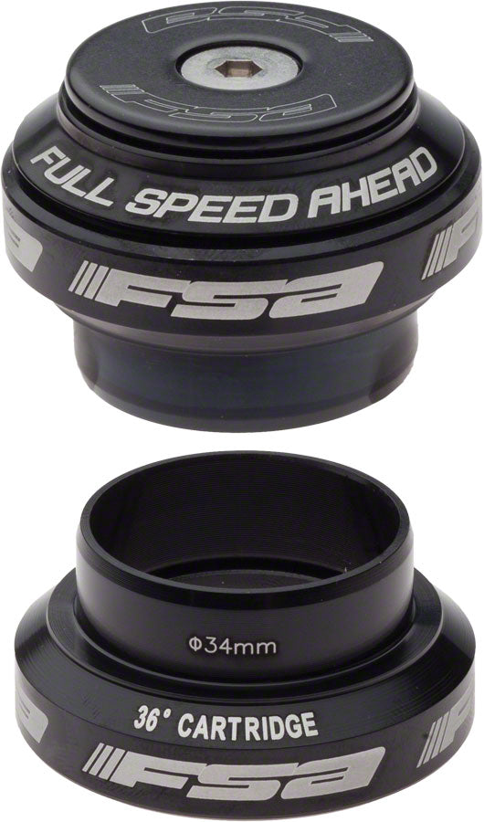 Full Speed Ahead Orbit MX 1-1/8" Threadless Headset Black