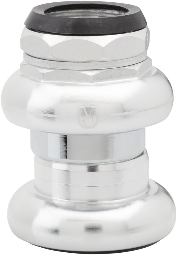 Velo Orange Threaded Headset - Caged Bearing French EC30 /25.0-1.0 Upper | EC30/26 Lower Silver