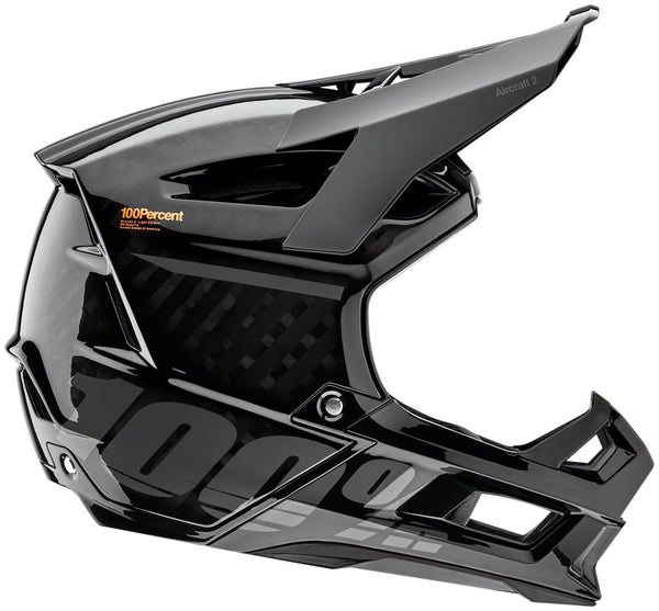 100% Aircraft2 Full Face Helmet - Black Medium