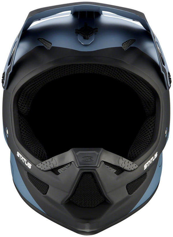 100% Status Full Face Helmet - Drop/Steel Blue Large