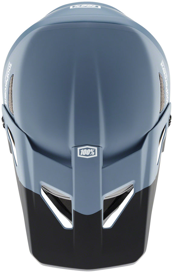 100% Status Full Face Helmet - Drop/Steel Blue Large