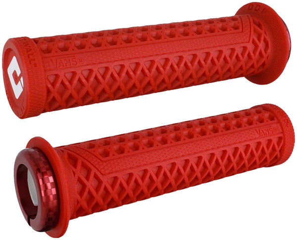 ODI Vans V2.1 Grips - White/Red/Red Lock-On