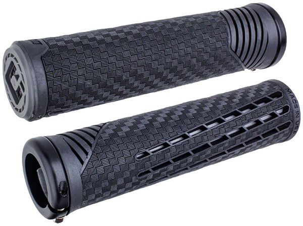 ODI CF V2.1 Grips - Black/Gray/Black Lock-On