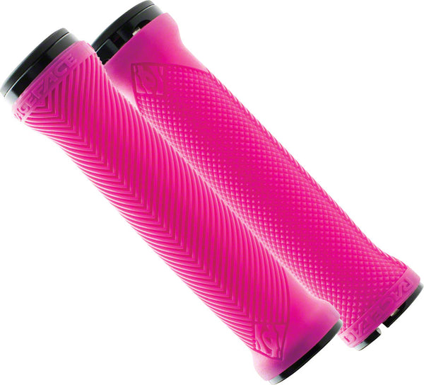 RaceFace Lovehandle Grips - Neon Pink Lock-On