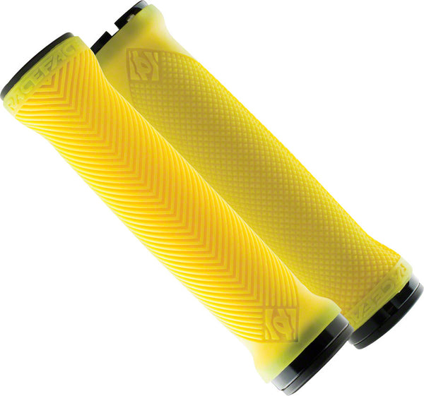 RaceFace Lovehandle Grips - Neon Yellow Lock-On