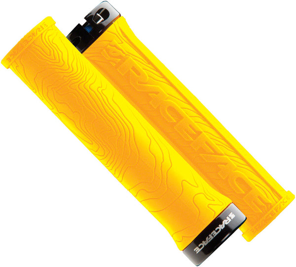 RaceFace Half Nelson Grips - Yellow Lock-On