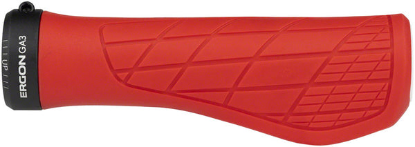 Ergon GA3 Grips - Risky Red Lock-On Small