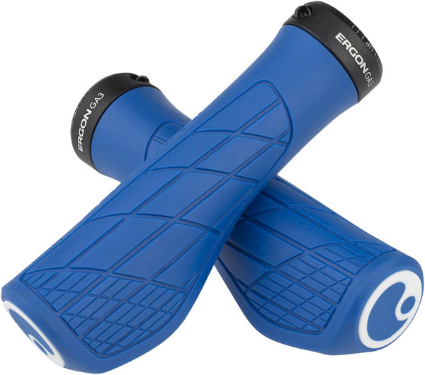 Ergon GA3 Grips - Midsummer Blue Lock-On Small