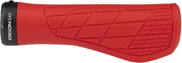 Ergon GA3 Grips - Risky Red Lock-On Large