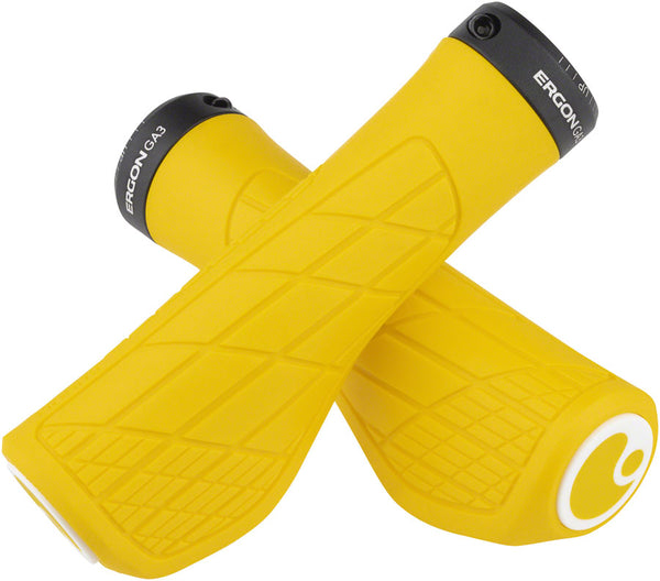 Ergon GA3 Grips - Yellow Mellow Lock-On Large