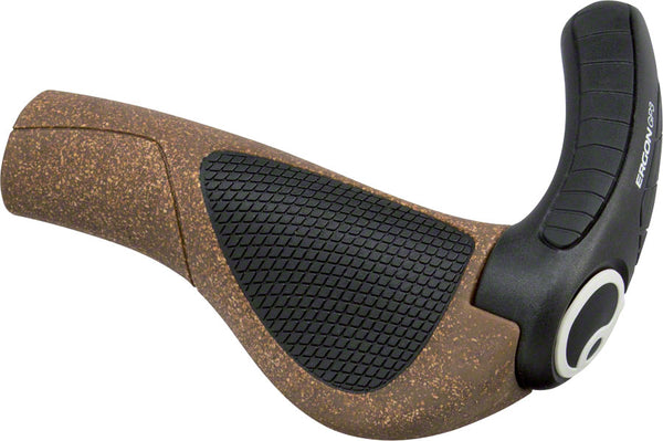 Ergon GP3 BioKork Grips - Lock-On Small Black/Tan