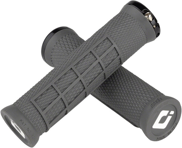 ODI Elite Flow Grips - Graphite Black Lock-On