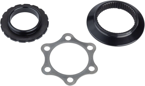 DT Swiss CL to 6-Bolt Adapter Most Road Hubs Black Each