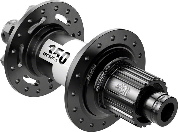 DT Swiss 350 DEG Rear Hub - 12 x 148mm 6-Bolt Micro Spline Black 28H 72pt