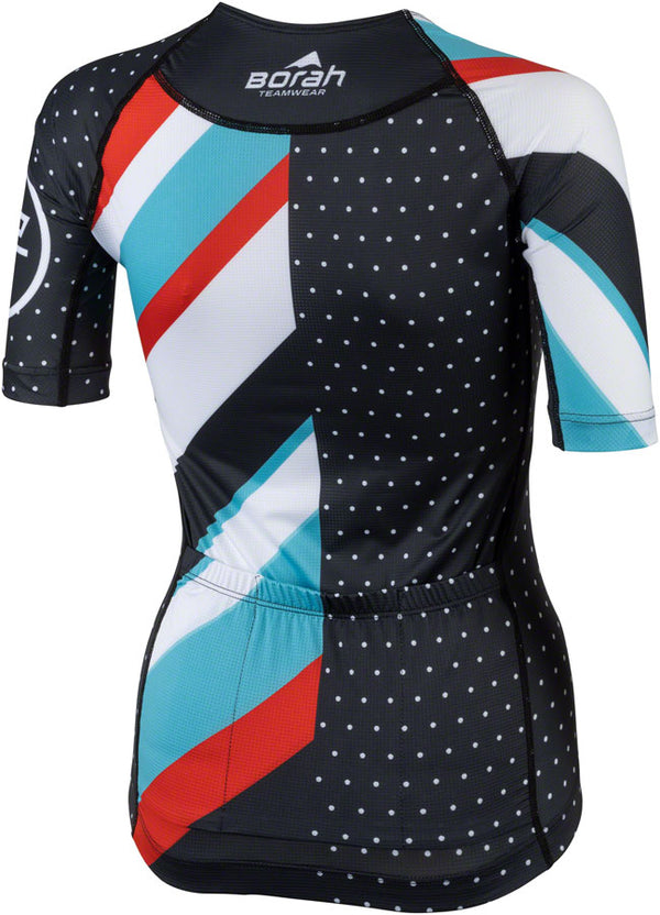 Teravail Waypoint Womens Jersey - Black White Blue Red Medium