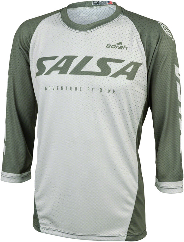 Salsa Mens Fleet 3/4 MTB Jersey - Small Green White