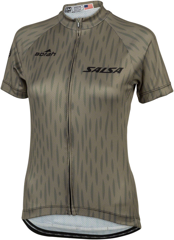 Salsa Womens Hinterland Jersey - Small Olive Green