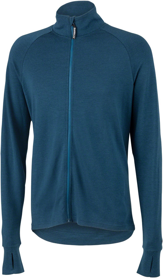 Surly Merino Wool Jersey - Navy Long Sleeve Men's Large